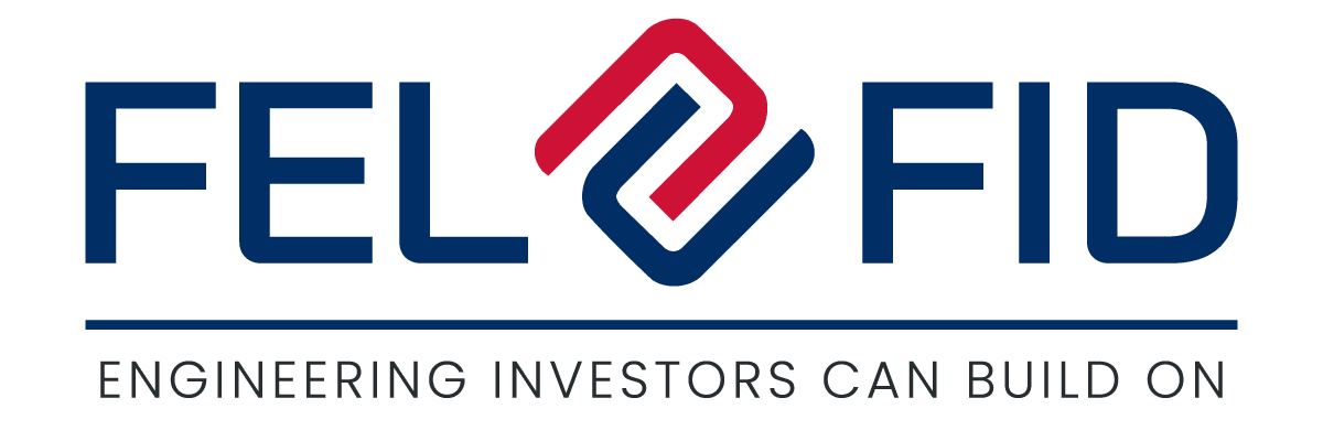 Logo with intertwined red and blue shapes forming an abstract design.